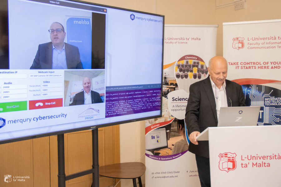 The first quantum-encrypted video call using Maltese technology